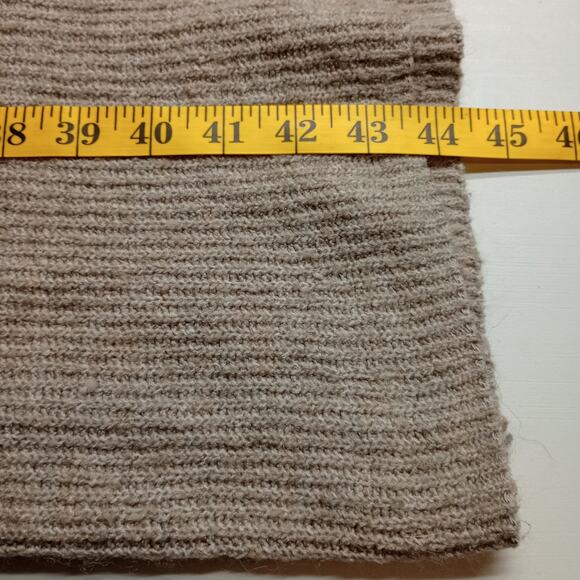 H&M Long Sleeve Knit Women’s Beige Soft Wool Blend Dress - Picture 4 of 6